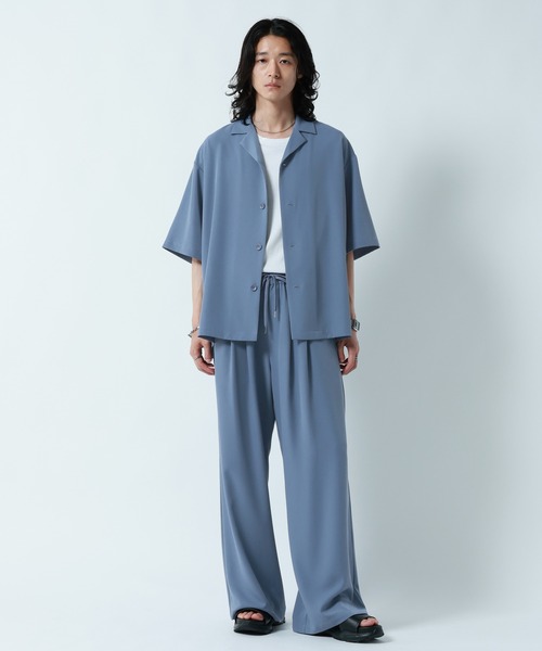 RAGEBLUE(レイジブルー)の「<接触冷感>【LUXURY+EASY】DEEP TUCK WIDE EASY PANTS/ラグイージー2タックワイドイージーパンツ【セットアップ対応】(スラックス・メンズ・グレー/ブラック/ブルー・MEDIUM/LARGE)」の18枚目の写真