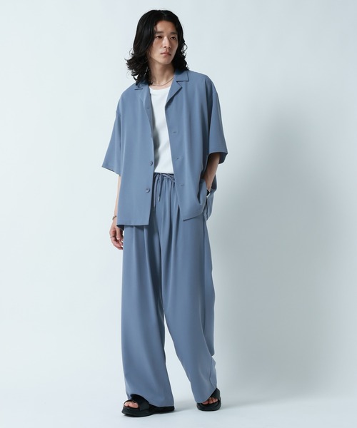 RAGEBLUE(レイジブルー)の「<接触冷感>【LUXURY+EASY】DEEP TUCK WIDE EASY PANTS/ラグイージー2タックワイドイージーパンツ【セットアップ対応】(スラックス・メンズ・グレー/ブラック/ブルー・MEDIUM/LARGE)」の20枚目の写真