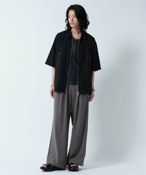 RAGEBLUE(レイジブルー)の「<接触冷感>【LUXURY+EASY】DEEP TUCK WIDE EASY PANTS/ラグイージー2タックワイドイージーパンツ【セットアップ対応】(スラックス・メンズ・グレー/ブラック/ブルー・MEDIUM/LARGE)」の10枚目の写真