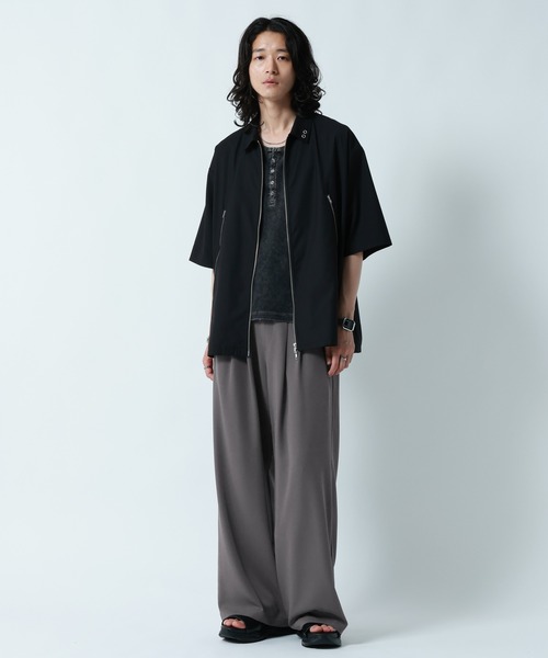 RAGEBLUE(レイジブルー)の「<接触冷感>【LUXURY+EASY】DEEP TUCK WIDE EASY PANTS/ラグイージー2タックワイドイージーパンツ【セットアップ対応】(スラックス・メンズ・グレー/ブラック/ブルー・MEDIUM/LARGE)」の11枚目の写真
