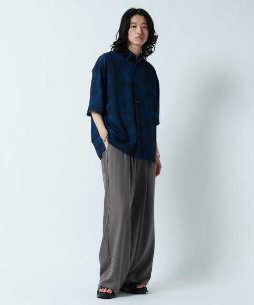RAGEBLUE(レイジブルー)の「<接触冷感>【LUXURY+EASY】DEEP TUCK WIDE EASY PANTS/ラグイージー2タックワイドイージーパンツ【セットアップ対応】(スラックス・メンズ・グレー/ブラック/ブルー・MEDIUM/LARGE)」の12枚目の写真