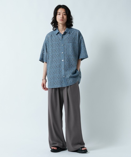 RAGEBLUE(レイジブルー)の「<接触冷感>【LUXURY+EASY】DEEP TUCK WIDE EASY PANTS/ラグイージー2タックワイドイージーパンツ【セットアップ対応】(スラックス・メンズ・グレー/ブラック/ブルー・MEDIUM/LARGE)」の14枚目の写真