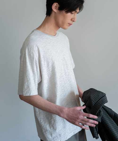 BLANKROOM（ブランクルーム）の「ノーブルスラブハーフT_NATURAL（Tシャツ/カットソー・メンズ・その他・1/3/2/4）」の6枚目の写真
