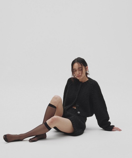 TODAYFUL(トゥデイフル)の「Hand Knit Cardigan(カーディガン/ボレロ・レディース・ブラック/モカ・FREE)」の3枚目の写真