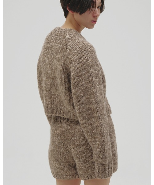 TODAYFUL(トゥデイフル)の「Hand Knit Cardigan(カーディガン/ボレロ・レディース・ブラック/モカ・FREE)」の10枚目の写真