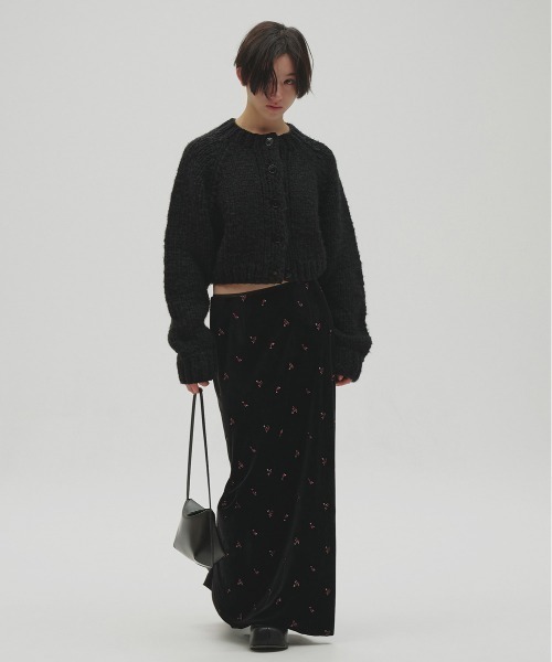 TODAYFUL(トゥデイフル)の「Hand Knit Cardigan(カーディガン/ボレロ・レディース・ブラック/モカ・FREE)」の11枚目の写真