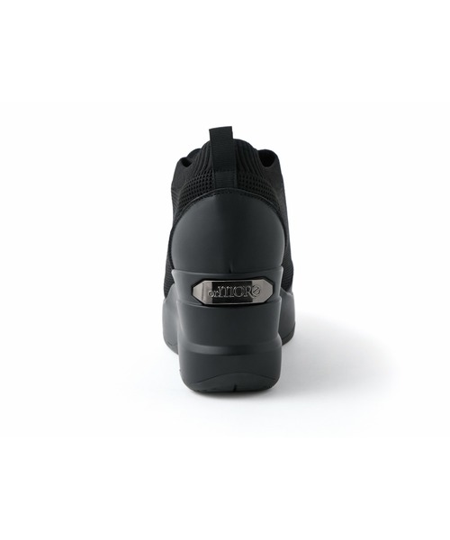 orMORE(オアモア)の「ヒールアップスニーカー2(スニーカー・レディース・ホワイト/ブラック・SMALL/MEDIUM/LARGE)」の5枚目の写真
