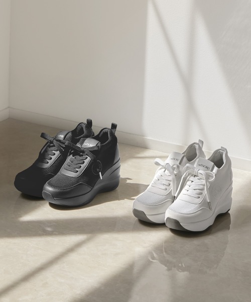 orMORE(オアモア)の「ヒールアップスニーカー2(スニーカー・レディース・ホワイト/ブラック・SMALL/MEDIUM/LARGE)」の11枚目の写真