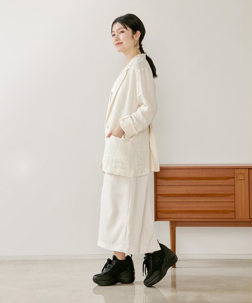 orMORE(オアモア)の「ヒールアップスニーカー2(スニーカー・レディース・ホワイト/ブラック・SMALL/MEDIUM/LARGE)」の12枚目の写真