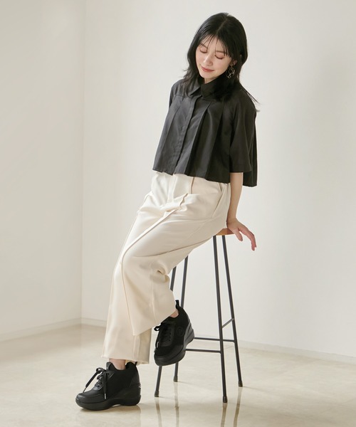 orMORE(オアモア)の「ヒールアップスニーカー2(スニーカー・レディース・ホワイト/ブラック・SMALL/MEDIUM/LARGE)」の14枚目の写真