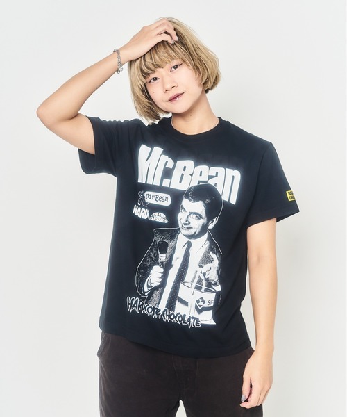 ハードコアチョコレート（ハードコアチョコレート）の「Mr.ビーン/ペンキ塗りたて！(ドリフトブラック)（Tシャツ/カットソー・メンズ・ブラック・LARGE/X-LARGE/XX-LARGE）」の4枚目の写真