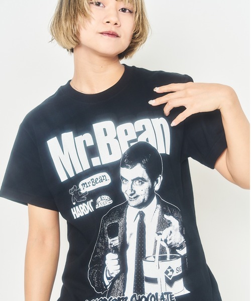 ハードコアチョコレート（ハードコアチョコレート）の「Mr.ビーン/ペンキ塗りたて！(ドリフトブラック)（Tシャツ/カットソー・メンズ・ブラック・LARGE/X-LARGE/XX-LARGE）」の3枚目の写真