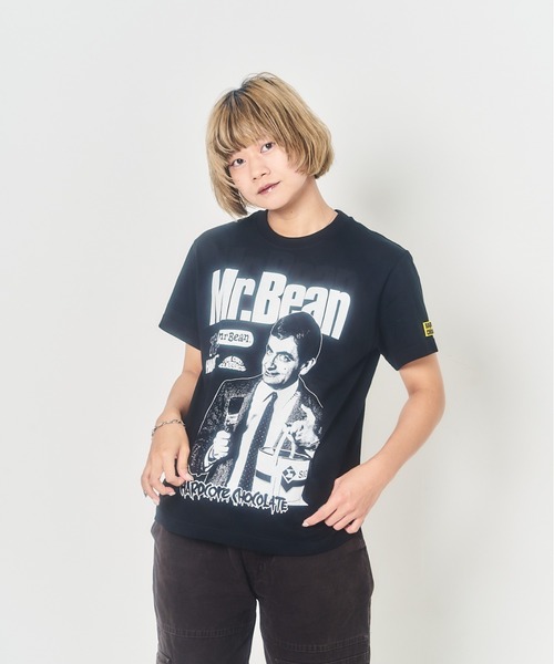 ハードコアチョコレート（ハードコアチョコレート）の「Mr.ビーン/ペンキ塗りたて！(ドリフトブラック)（Tシャツ/カットソー・メンズ・ブラック・LARGE/X-LARGE/XX-LARGE）」の2枚目の写真