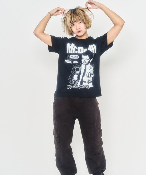 ハードコアチョコレート（ハードコアチョコレート）の「Mr.ビーン/ペンキ塗りたて！(ドリフトブラック)（Tシャツ/カットソー・メンズ・ブラック・LARGE/X-LARGE/XX-LARGE）」の10枚目の写真