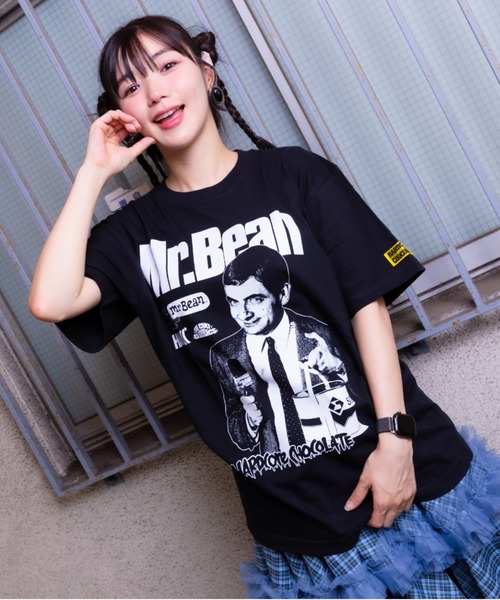 ハードコアチョコレート（ハードコアチョコレート）の「Mr.ビーン/ペンキ塗りたて！(ドリフトブラック)（Tシャツ/カットソー・メンズ・ブラック・LARGE/X-LARGE/XX-LARGE）」の8枚目の写真