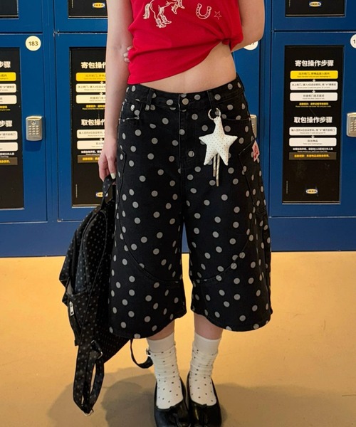 LAMPOON(ランプーン)の「【LAMPOON】ドットハーフパンツ(その他パンツ・レディース・ブラック・MEDIUM/LARGE/SMALL)」の6枚目の写真