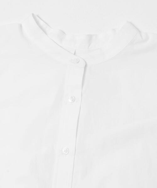 FORK&SPOON(フォークアンドスプーン)の「FORK&SPOON バンドカラーワイドシャツ(シャツ/ブラウス・レディース・ブルー系その他/ブラック系その他/オフホワイト・1)」の11枚目の写真