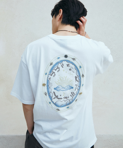 GAKKAI UNIONS(ガッカイユニオンズ)の「サンセットウェスタンボタン半袖Tシャツホワイト(Tシャツ/カットソー・レディース・その他・MEDIUM/LARGE)」の8枚目の写真