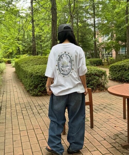GAKKAI UNIONS(ガッカイユニオンズ)の「サンセットウェスタンボタン半袖Tシャツホワイト(Tシャツ/カットソー・レディース・その他・MEDIUM/LARGE)」の12枚目の写真