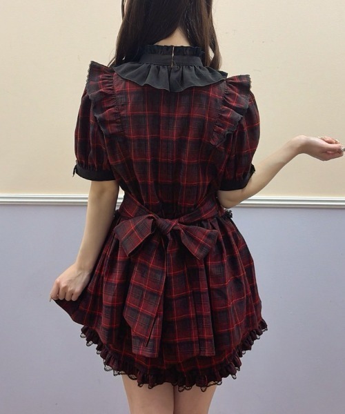 Secret Honey（シークレットハニー）の「ガーターライクセットアップ（セットアップ・レディース・ブラック/レッド・MEDIUM）」の11枚目の写真