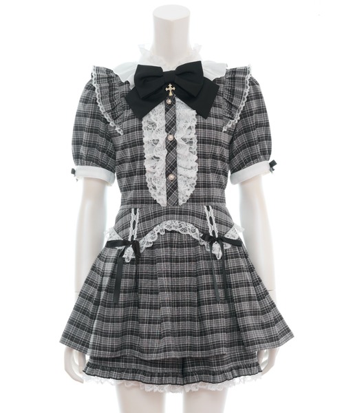 Secret Honey（シークレットハニー）の「ガーターライクセットアップ（セットアップ・レディース・ブラック/レッド・MEDIUM）」の16枚目の写真
