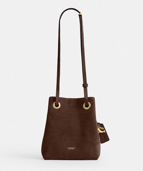 COACH(コーチ)の「ジェイド ドローストリング バッグ(ショルダーバッグ・レディース・ブラウン系その他・ONE)」の4枚目の写真