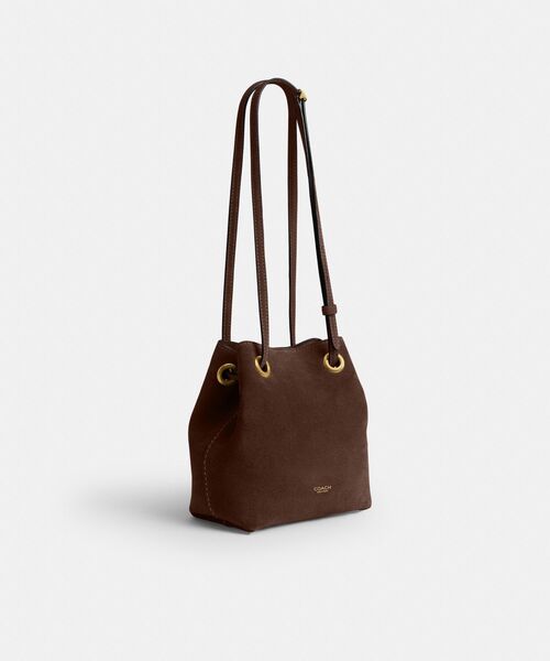 COACH(コーチ)の「ジェイド ドローストリング バッグ(ショルダーバッグ・レディース・ブラウン系その他・ONE)」の7枚目の写真