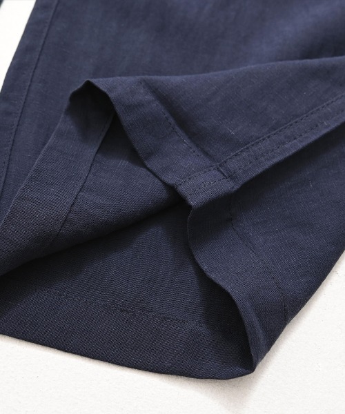 BENUSTA(ベヌスタ)の「『BENUSTA/ベヌスタ』バレルレッグパンツ【GC】(スラックス・メンズ・ネイビー/ベージュ・L/M)」の12枚目の写真