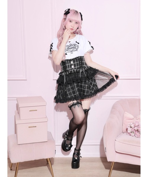 NOEMIE(ノエミー)の「メニーパールリボン刺繍Tシャツ(Tシャツ/カットソー・レディース・ピンク系その他/ブルー系その他/ブラック・M)」の13枚目の写真