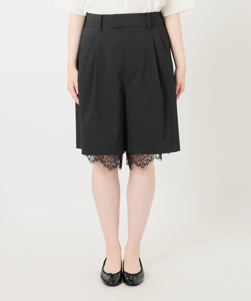 IENA（イエナ）の「スソレースレイヤードハーフパンツ（その他パンツ・レディース・ブラック・38/36）」の18枚目の写真
