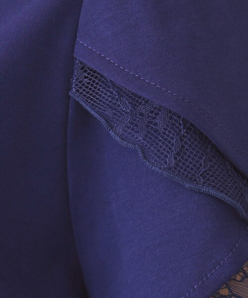 index(インデックス)の「【接触冷感/UVケア】ハートネックレースレイヤードトップス《洗濯機OK/6col》(Tシャツ/カットソー・レディース・ブルー系その他/ピンク/ナチュラル/ネイビー系5/ホワイト系9/ブラック・42/36/40/38)」の12枚目の写真
