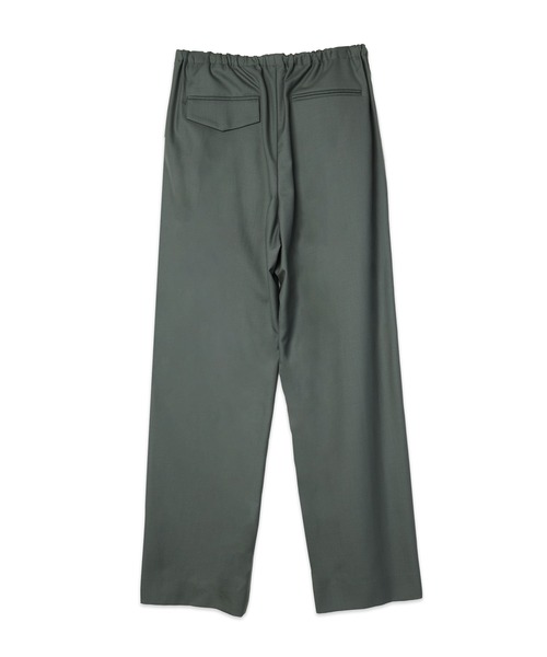 CULLNI(クルニ)の「Super 120s Wool Twill Pintuck 2Tuck Drawstring Wide Pants(スラックス・メンズ・グリーン/グレー/ブラック・1)」の13枚目の写真