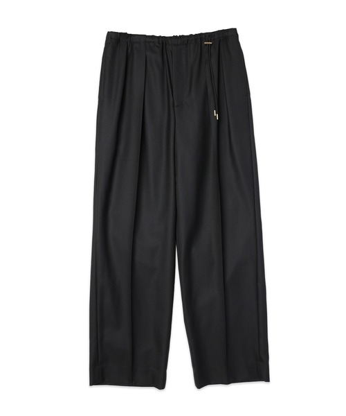 CULLNI(クルニ)の「Super 120s Wool Twill Pintuck 2Tuck Drawstring Wide Pants(スラックス・メンズ・グリーン/グレー/ブラック・1)」の16枚目の写真