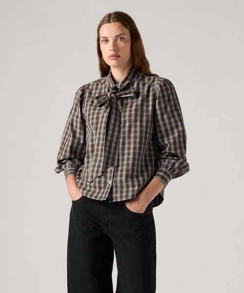 Levi's(リーバイス)の「Levi's/リーバイス JUDICE ウエスタンシャツ(シャツ/ブラウス・レディース・ブラウン・XS/M/S)」の2枚目の写真