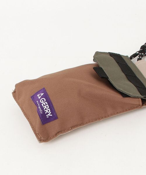 GERRY（ジェリー）の「【GERRY/ジェリー】撥水加工 ECO(リサイクルポリエステル)スマホショルダーバッグ　ミニショルダー ユニセックス（ショルダーバッグ・レディース・マルチ/チャコールグレー/ベージュ/ブラック・FREE）」の5枚目の写真