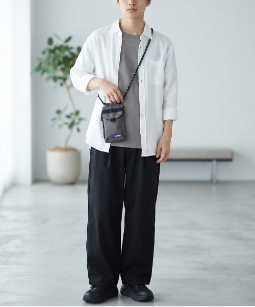 GERRY（ジェリー）の「【GERRY/ジェリー】撥水加工 ECO(リサイクルポリエステル)スマホショルダーバッグ　ミニショルダー ユニセックス（ショルダーバッグ・レディース・マルチ/チャコールグレー/ベージュ/ブラック・FREE）」の19枚目の写真