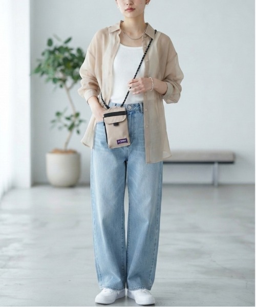 GERRY（ジェリー）の「【GERRY/ジェリー】撥水加工 ECO(リサイクルポリエステル)スマホショルダーバッグ　ミニショルダー ユニセックス（ショルダーバッグ・レディース・マルチ/チャコールグレー/ベージュ/ブラック・FREE）」の11枚目の写真