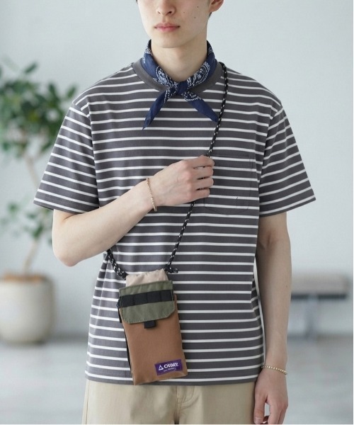 GERRY（ジェリー）の「【GERRY/ジェリー】撥水加工 ECO(リサイクルポリエステル)スマホショルダーバッグ　ミニショルダー ユニセックス（ショルダーバッグ・レディース・マルチ/チャコールグレー/ベージュ/ブラック・FREE）」の7枚目の写真
