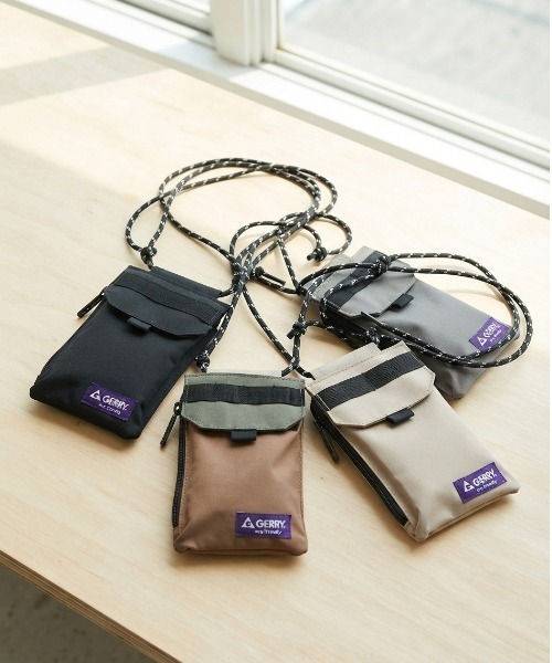 GERRY（ジェリー）の「【GERRY/ジェリー】撥水加工 ECO(リサイクルポリエステル)スマホショルダーバッグ　ミニショルダー ユニセックス（ショルダーバッグ・レディース・マルチ/チャコールグレー/ベージュ/ブラック・FREE）」の15枚目の写真