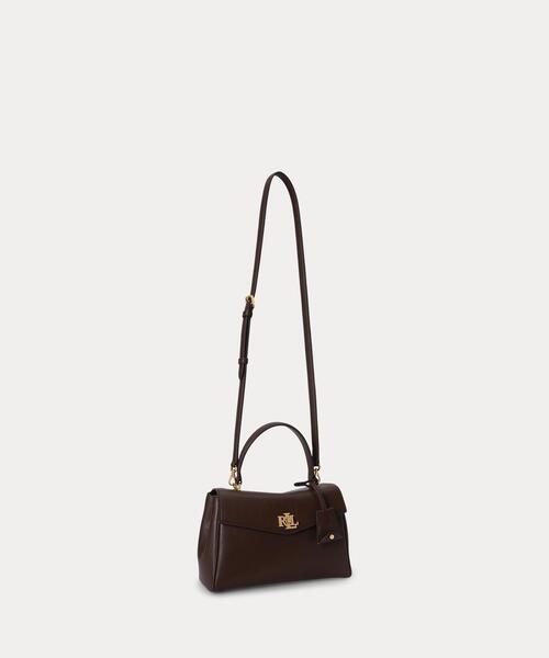 LAUREN RALPH LAUREN(ローレン ラルフ ローレン)の「ナッパ レザー スモール Farrah ソフト サッチェル(ショルダーバッグ・レディース・ブラウン・ONE)」の9枚目の写真