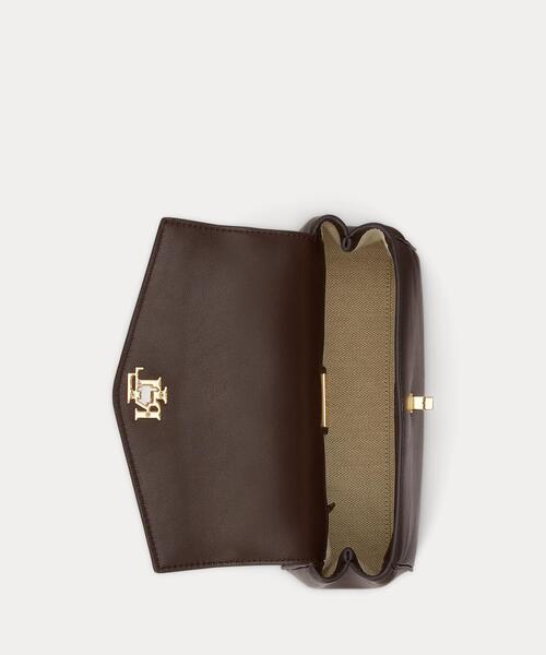 LAUREN RALPH LAUREN(ローレン ラルフ ローレン)の「ナッパ レザー スモール Farrah ソフト サッチェル(ショルダーバッグ・レディース・ブラウン・ONE)」の7枚目の写真