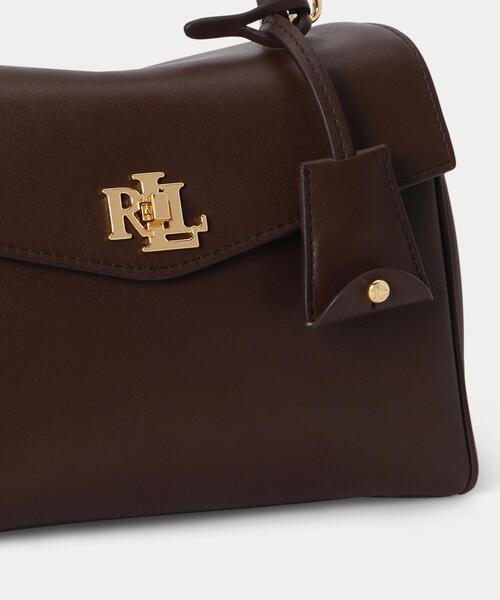LAUREN RALPH LAUREN(ローレン ラルフ ローレン)の「ナッパ レザー スモール Farrah ソフト サッチェル(ショルダーバッグ・レディース・ブラウン・ONE)」の6枚目の写真