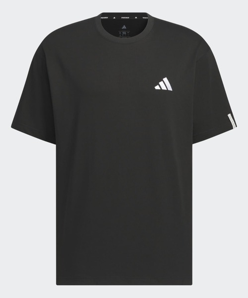 adidas(アディダス)の「エッセンシャルズ プラス ルーズフィット スモールロゴ 半袖Tシャツ / アディダス adidas(Tシャツ/カットソー・メンズ・ブラック・XX-LARGE/3XL/LARGE/MEDIUM/SMALL/X-LARGE/X-SMALL)」の6枚目の写真