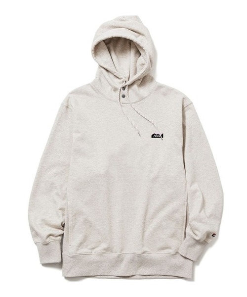 NANGA(ナンガ)の「NANGA/ナンガ ECO HYBRID MINI BOX LOGO EMBROIDERY SWEAT HOODIE エコハイブリッド ミニボックスロゴエンブロイダリー スウェットフーディー パーカー 胸ロゴ刺繍 ポケットあり メンズ レディース 2026年 秋 秋服 冬 冬服(パーカー・メンズ・ブラック/グレー/ブルー/オートミール・S/M/L/XL)」の3枚目の写真