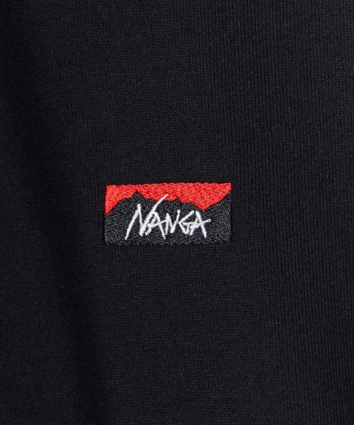 NANGA(ナンガ)の「NANGA/ナンガ ECO HYBRID MINI BOX LOGO EMBROIDERY SWEAT HOODIE エコハイブリッド ミニボックスロゴエンブロイダリー スウェットフーディー パーカー 胸ロゴ刺繍 ポケットあり メンズ レディース 2026年 秋 秋服 冬 冬服(パーカー・メンズ・ブラック/グレー/ブルー/オートミール・S/M/L/XL)」の11枚目の写真
