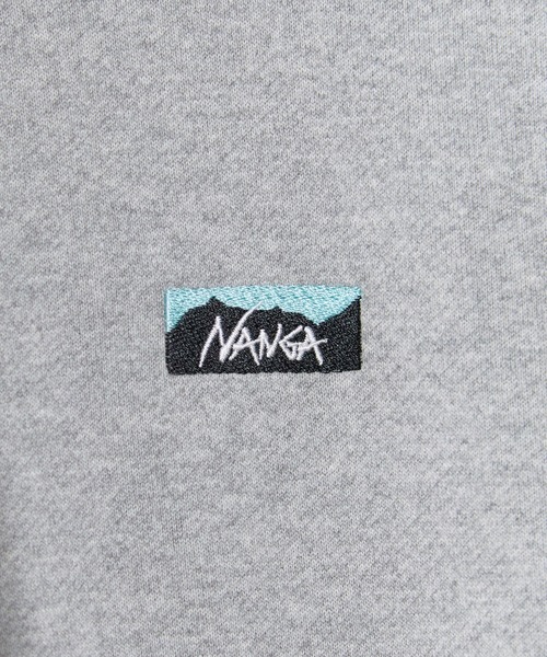 NANGA(ナンガ)の「NANGA/ナンガ ECO HYBRID MINI BOX LOGO EMBROIDERY SWEAT HOODIE エコハイブリッド ミニボックスロゴエンブロイダリー スウェットフーディー パーカー 胸ロゴ刺繍 ポケットあり メンズ レディース 2026年 秋 秋服 冬 冬服(パーカー・メンズ・ブラック/グレー/ブルー/オートミール・S/M/L/XL)」の13枚目の写真