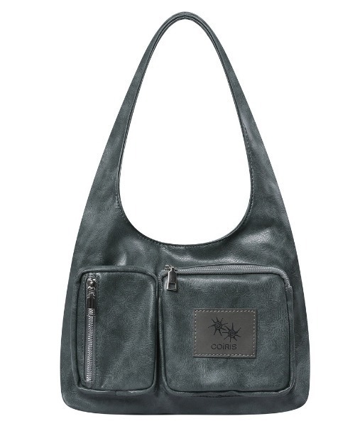 COIRIS（コイリス）の「◇COIRIS◇ブランド直輸入正規品/RENIK マルチポケット ショルダーバッグ RENIK MULTI POCKET SHOULDER BAG（ショルダーバッグ・レディース・カーキ系/ブラック・FREE）」の5枚目の写真