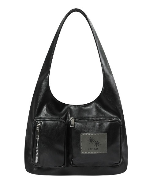 COIRIS（コイリス）の「◇COIRIS◇ブランド直輸入正規品/RENIK マルチポケット ショルダーバッグ RENIK MULTI POCKET SHOULDER BAG（ショルダーバッグ・レディース・カーキ系/ブラック・FREE）」の3枚目の写真