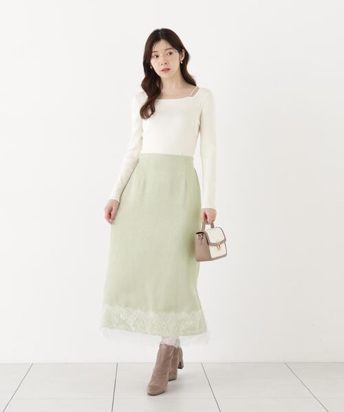 PROPORTION BODY DRESSING(プロポーションボディドレッシング)の「パールチェーン付きニットトップス / 1216270917(ニット/セーター・レディース・ホワイト系その他/ブラック/ベージュ・FREE)」の18枚目の写真