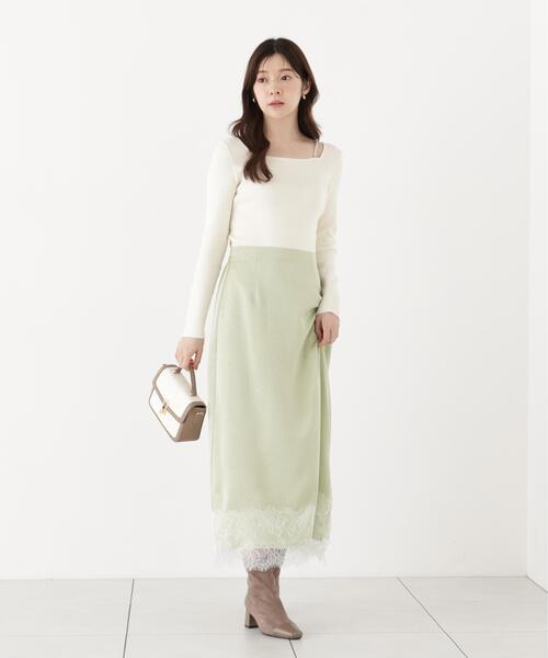 PROPORTION BODY DRESSING(プロポーションボディドレッシング)の「パールチェーン付きニットトップス / 1216270917(ニット/セーター・レディース・ホワイト系その他/ブラック/ベージュ・FREE)」の19枚目の写真